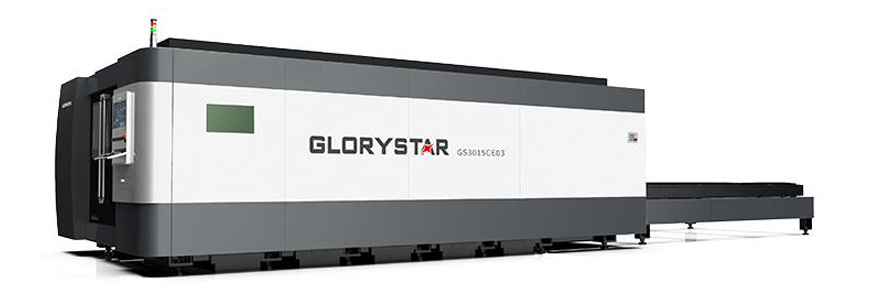 GS-CE Fiber Laser Cutting Machine with Shuttle Platform